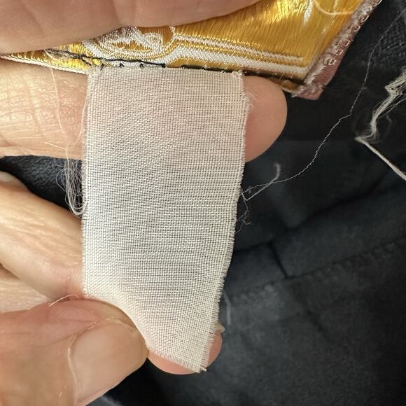 Vtg Worthington Skirt Tiered Ruffle Fit & Flare A Line Black Knee Length Size 6 - Picture 7 of 10